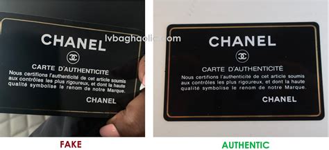 fake chanel boy vs real|authenticity card chanel.